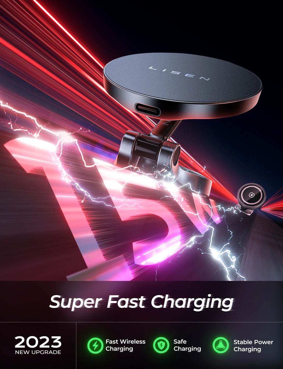 Support Magnétique Voiture avec Chargeur - Shop AC